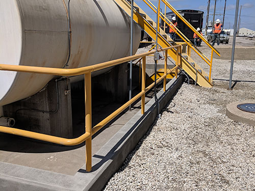 Fuel Support Systems for railroads in Council Bluffs IOWA done by Coleman Industrial Construction based in Kansas City Missouri