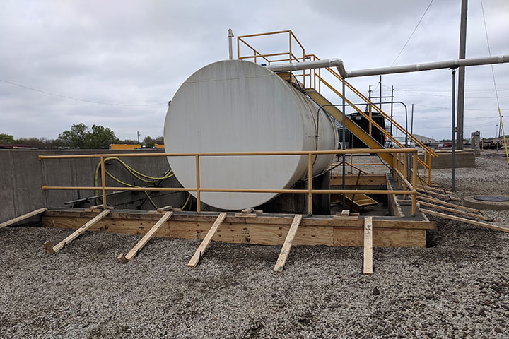 UPRR Containment Wall Addition by Coleman Industrial Construction in Kansas City Missouri