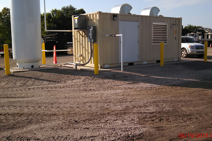 Union Pacific Railroad Yard Air Compressor by Coleman Industrial Construction in Kansas City Missouri