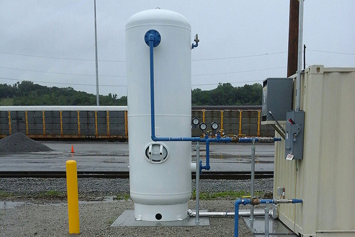 Union Pacific Railroad Yard Air System Upgrades by Coleman Industrial Construction in Kansas City Missouri