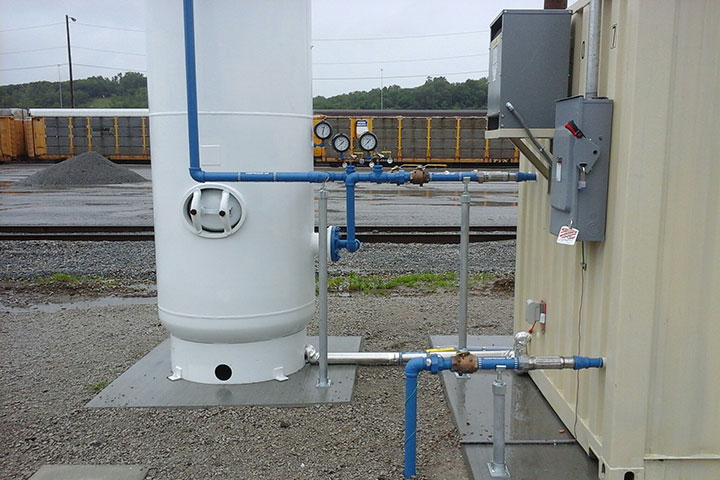 Union Pacific Railroad Yard Air System Upgrades by Coleman Industrial Construction in Kansas City Missouri