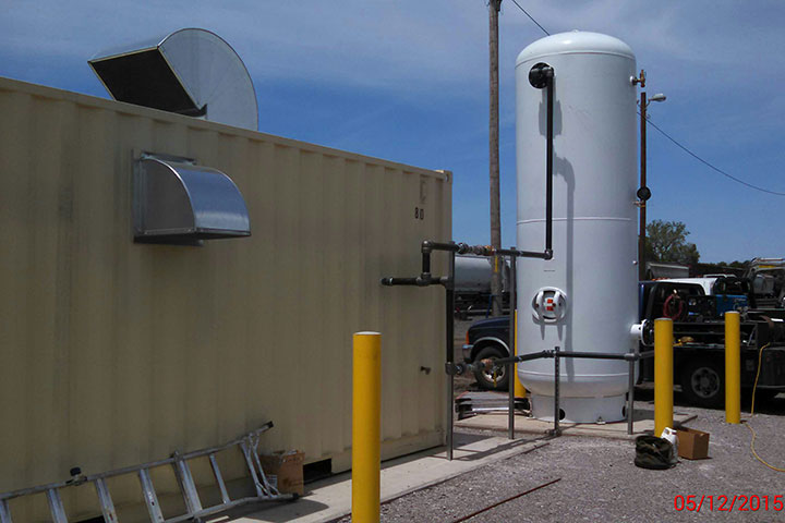 Union Pacific Railroad Yard Air Compressor by Coleman Industrial Construction in Kansas City Missouri