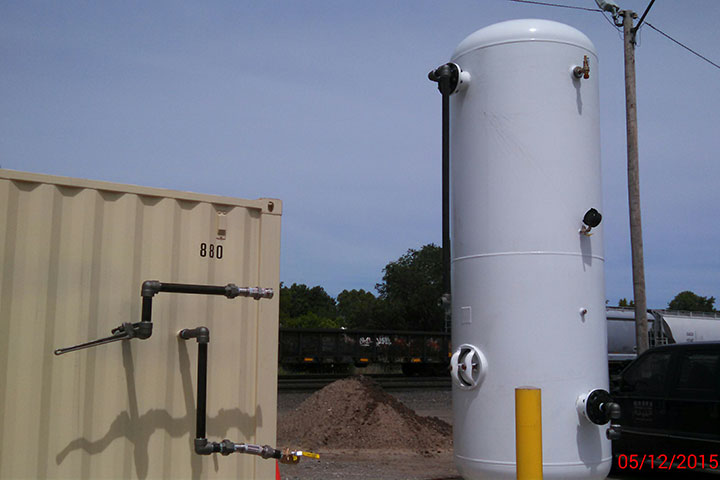 Union Pacific Railroad Yard Air Compressor by Coleman Industrial Construction in Kansas City Missouri