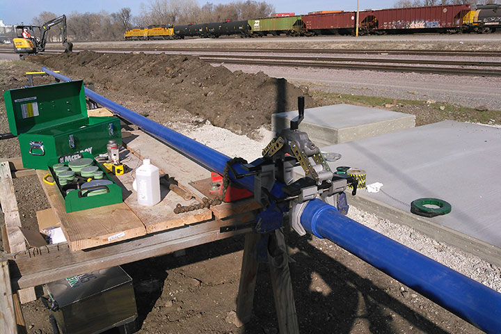 Union Pacific Railroad Yard Air System Upgrades by Coleman Industrial Construction in Kansas City Missouri