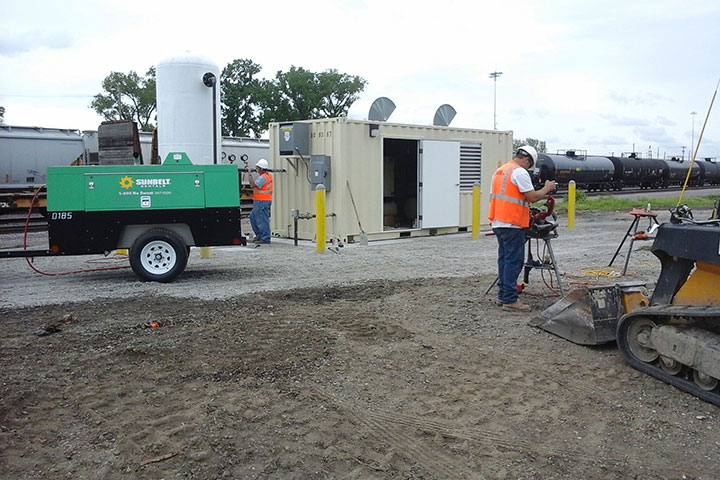 Union Pacific Railroad Yard Air System Upgrades by Coleman Industrial Construction in Kansas City Missouri