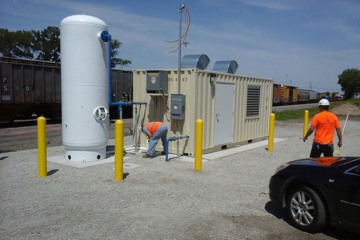 Union Pacific Railroad Yard Air System Upgrades by Coleman Industrial Construction in Kansas City Missouri