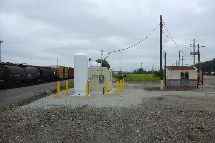 Union Pacific Railroad Yard Air System Upgrades by Coleman Industrial Construction in Kansas City Missouri