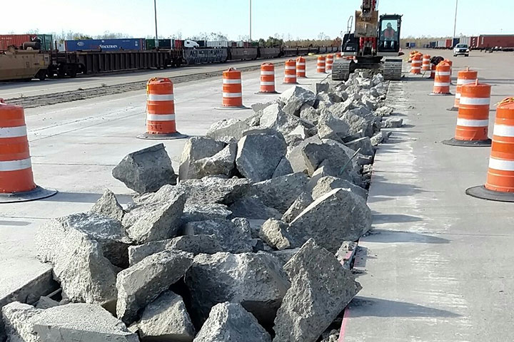 Union Pacific Railroad - Pavement Improvements by Coleman Industrial Construction in Kansas City Missouri