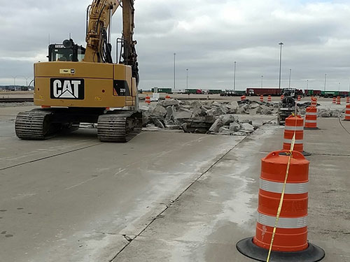 Union Pacific Railroad - Pavement Improvements by Coleman Industrial Construction in Kansas City Missouri