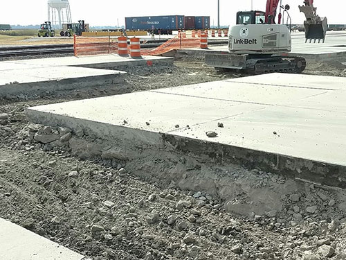 Union Pacific Railroad - Pavement Improvements by Coleman Industrial Construction in Kansas City Missouri