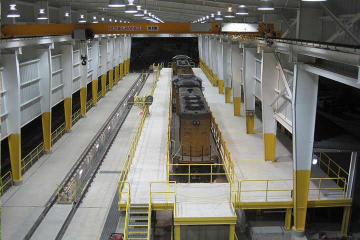 UPRR Inspection Pits & Crane Canopy by Coleman Industrial Construction in Kansas City Missouri