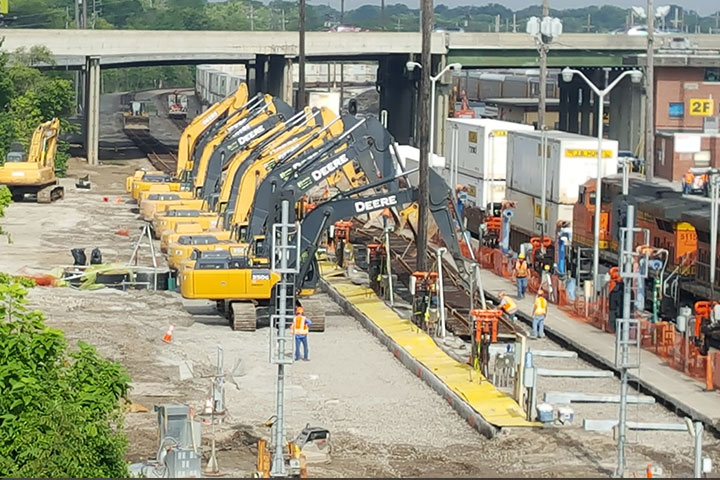 BNSF Mainline Kansas City Improvements by Coleman Industrial Construction in Kansas City Missouri