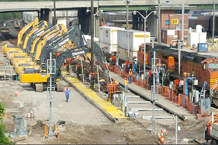 BNSF Mainline Kansas City Improvements by Coleman Industrial Construction in Kansas City Missouri