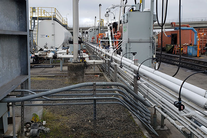 BNSF Sand System Upgrades Vancouver Washington by Coleman Industrial Construction in Kansas City Missouri