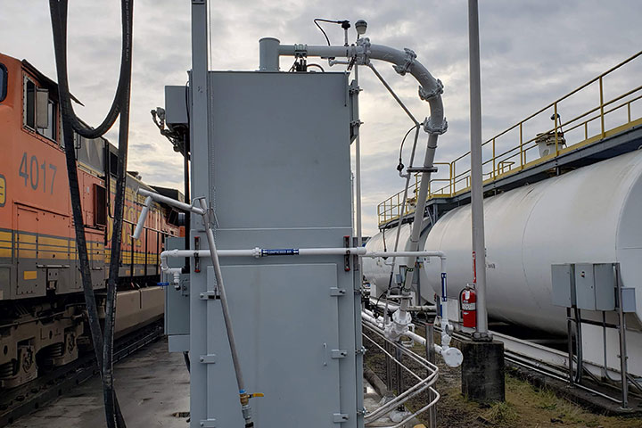 BNSF Sand System Upgrades Vancouver Washington by Coleman Industrial Construction in Kansas City Missouri