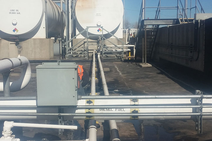 Equipment Fueling Implementations Cherokee Yard by Coleman Industrial Construction in Kansas City Missouri