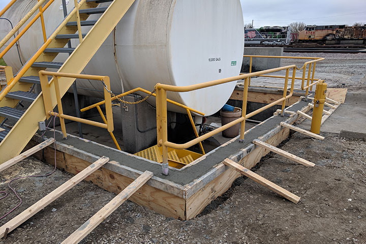 UPRR Containment Wall Addition by Coleman Industrial Construction in Kansas City Missouri