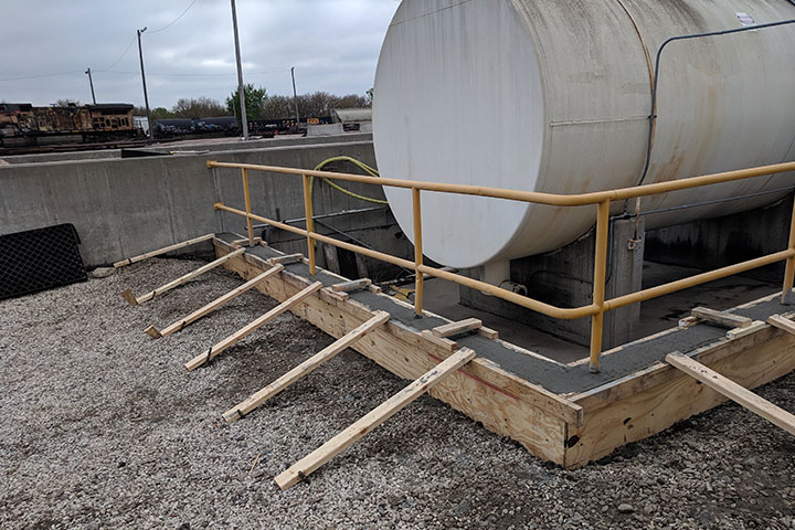 UPRR Containment Wall Addition by Coleman Industrial Construction in Kansas City Missouri