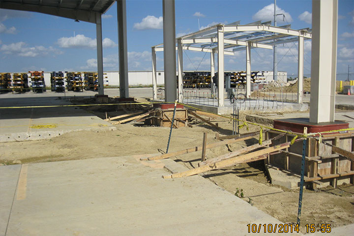 Union Pacific Railroad Roadability Canopy by Coleman Industrial Construction in Kansas City Missouri